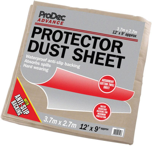 RODO CRPR129 PRODEC ADVANCE PROTECTOR COTTON DUST SHEET 12 x 9'