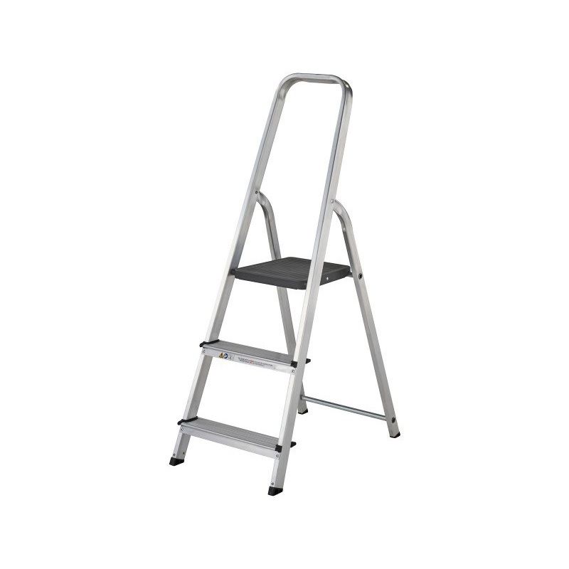 WERNER HIGH HANDRAIL PLATFORM STEPLADDER 3 TREAD 7400318L