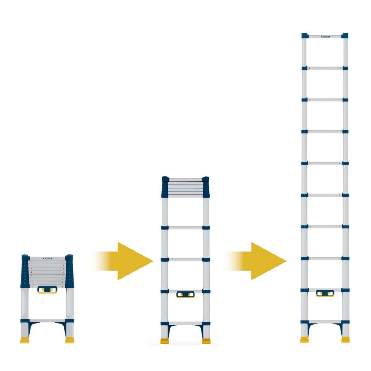 WERNER TELESCOPIC SOFT CLOSE EXTENSION LADDER 0.79 - 2.9m 85029