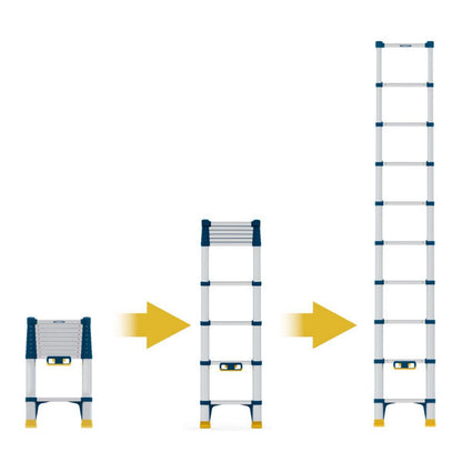 WERNER TELESCOPIC SOFT CLOSE EXTENSION LADDER 0.79 - 2.9m 85029