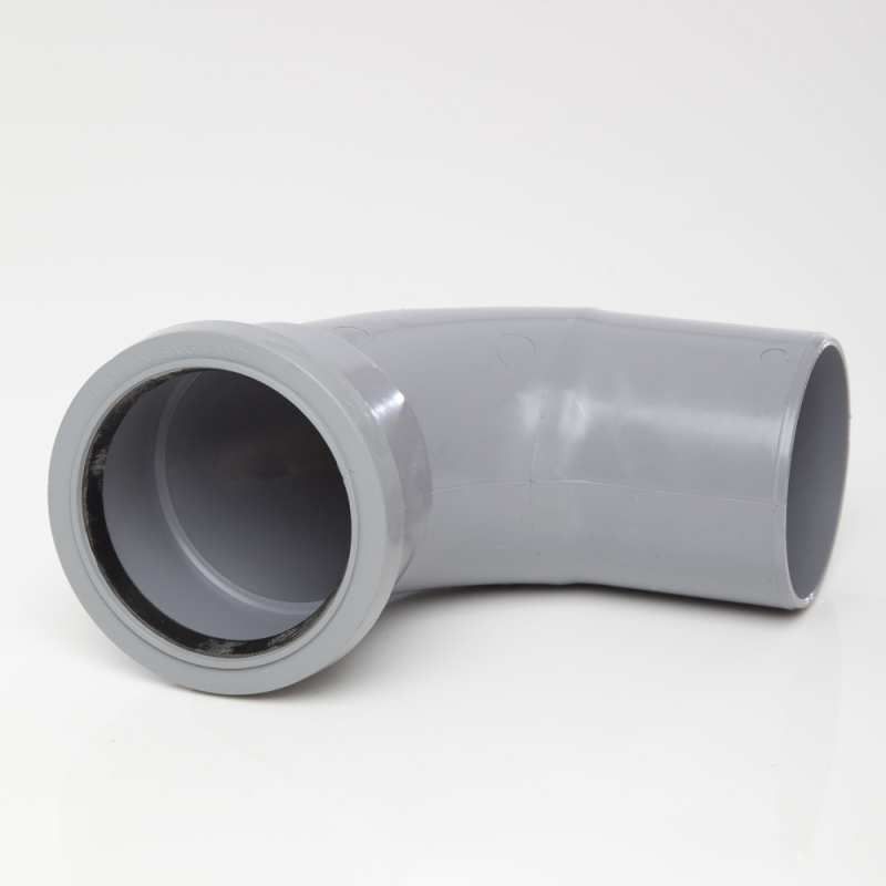 POLYPIPE SOIL BEND S/S 82mm x 92.5deg SB309 SB309G GREY