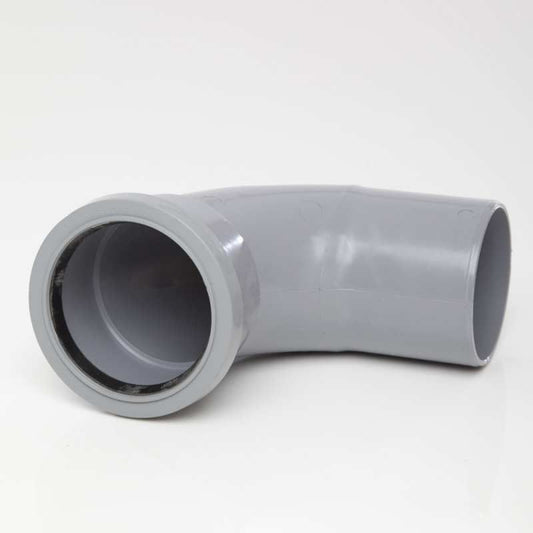 POLYPIPE SOIL BEND S/S 82mm x 92.5deg SB309 SB309G GREY