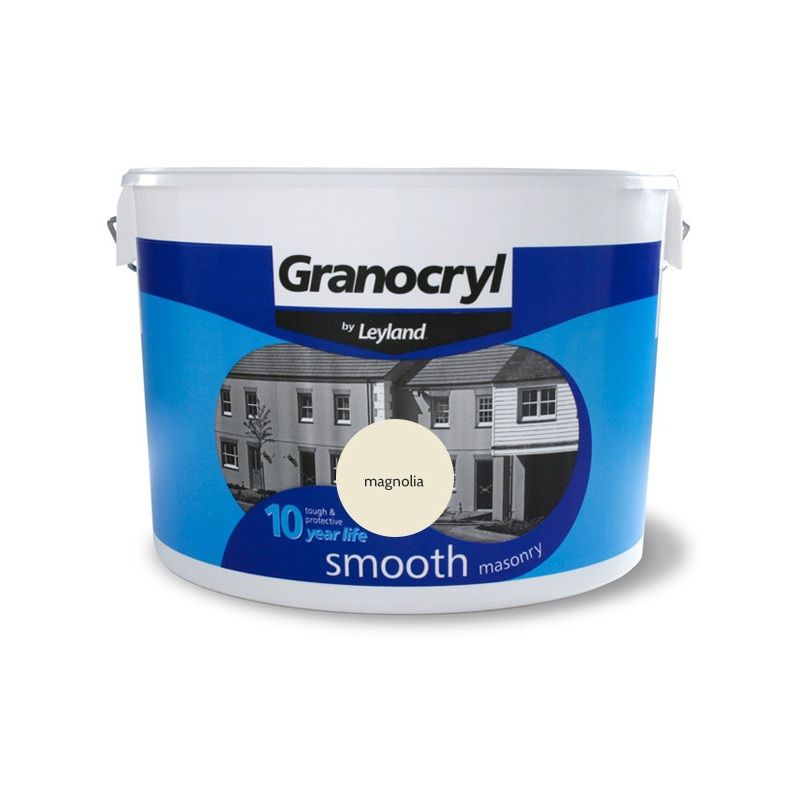JOHNSTONES GRANOCRYL MASONRY PAINT 10l SMOOTH MAGNOLIA 303127