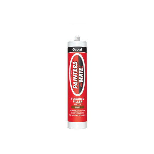 GEOCEL PAINTERS MATE 310ml FLEXIBLE ACRYLIC DECORATORS FILLER BROWN 2939452/C05