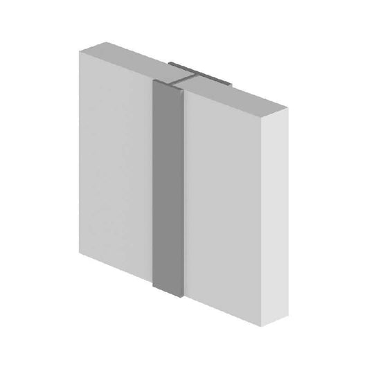 MULTIPANEL MPCHWH WALL PANEL PROFILE FOR PLY CORE MID JOINT PROFILE TYPE D WHITE