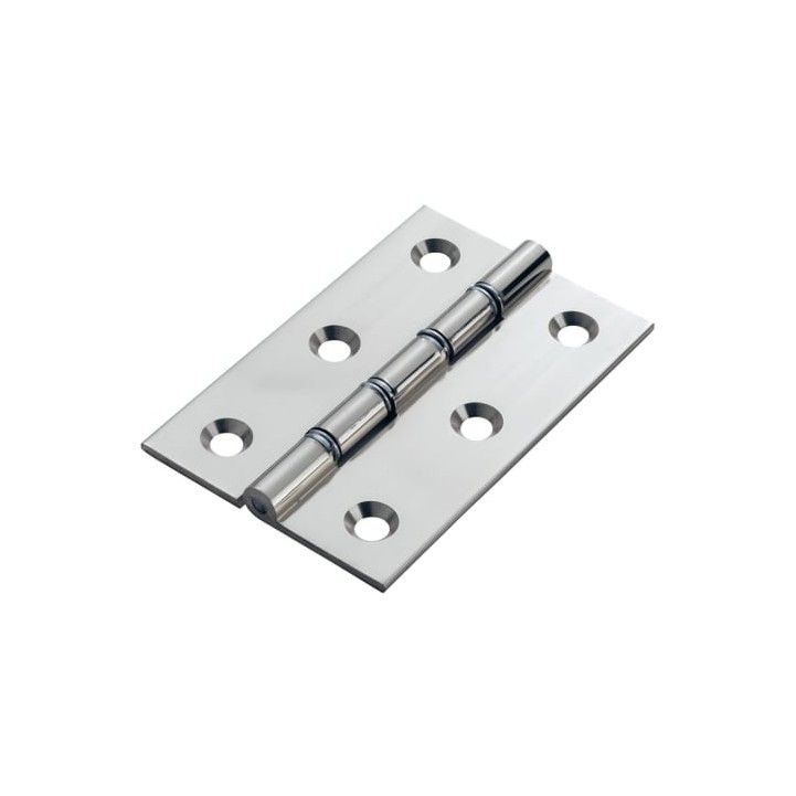 POLISHED CHROME 3" x 2" PAIR WASHERED BUTT HINGES LOOSE HDSW1CP