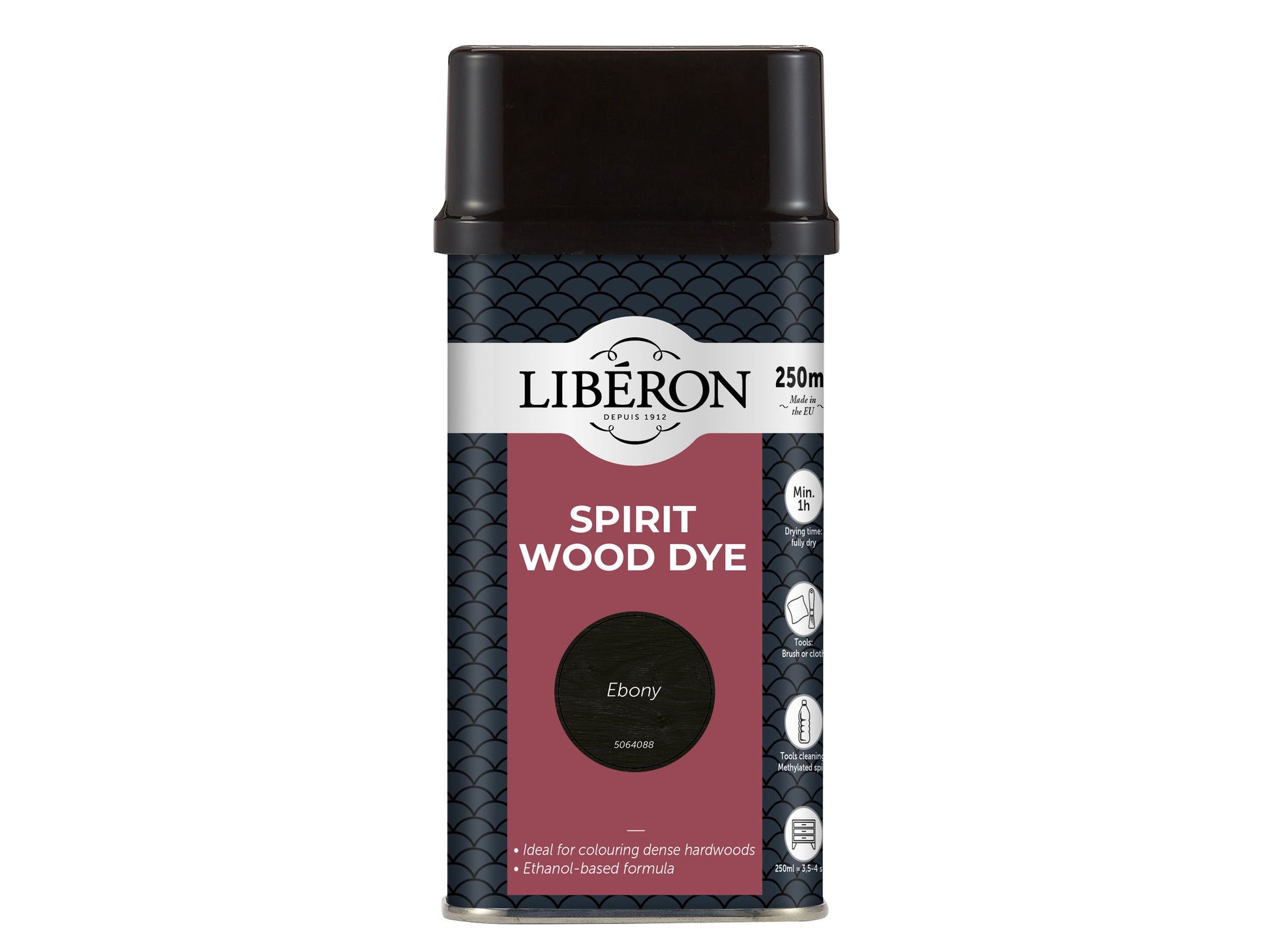 LIBERON SPIRIT WOOD DYE 250ml EBONY LIBWDSE250N