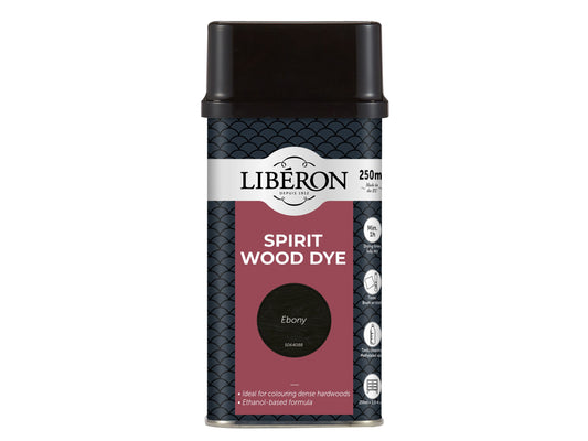 LIBERON SPIRIT WOOD DYE 250ml EBONY LIBWDSE250N