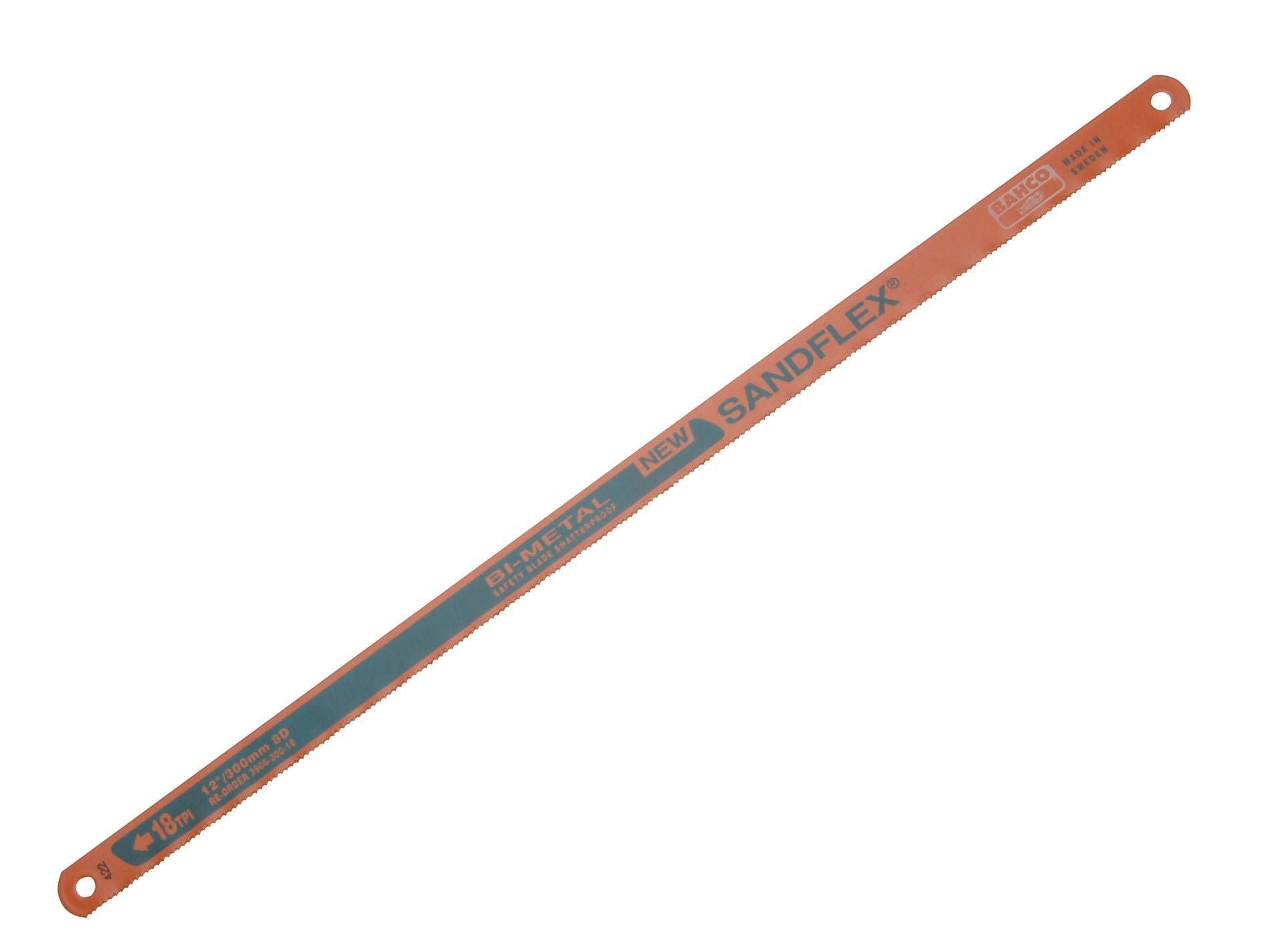 BAHCO BAH3906 SANDFLEX HACKSAW BLADE 300mm 18tpi (PACK 10) BAH39061810P