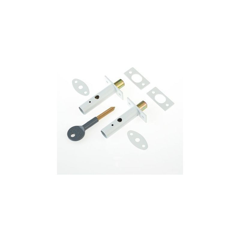 YALE DOOR SECURITY BOLT PACK 2 P-M444-WE-2 WHITE