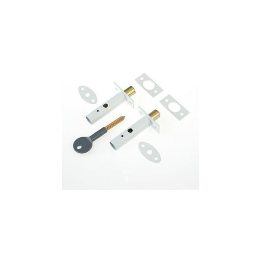 YALE DOOR SECURITY BOLT PACK 2 P-M444-WE-2 WHITE