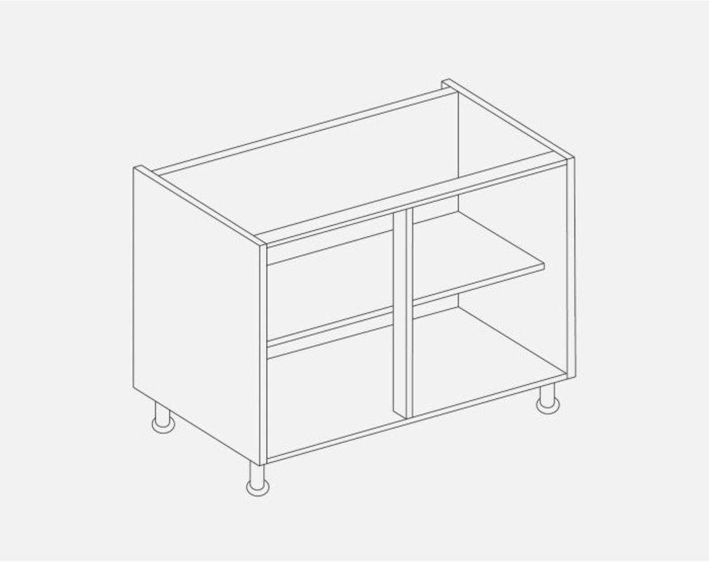 TKC 184BASE1000 BASE UNIT CARCASS 1000mm WHITE