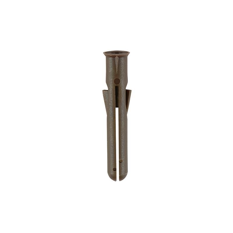 TIMCO PREMIUM PLASTIC WALL PLUGS (TUB 600) BROWN BPLUGPREMT
