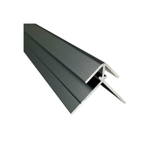WETWALL ALLOY EXTERNAL CORNER 800mm MATT BLACK SWA-EXC-MB-800