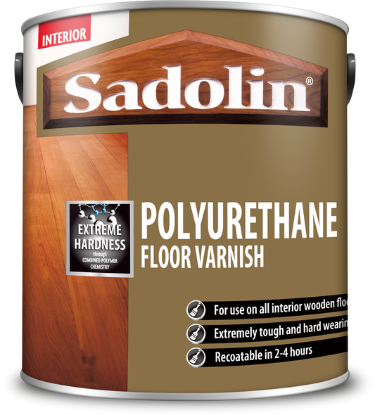 SADOLIN FLOOR VARNISH 2.5l CLEAR SATIN 5038013