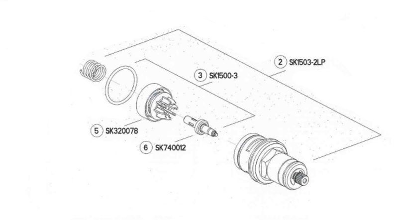 BRISTAN SK1503-2LP SHOWER CARTRIDGE