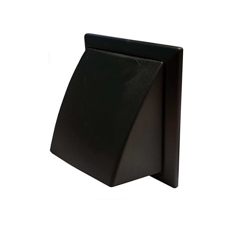 POLYPIPE DOMUS 44902BK OUTLET COWELLED 100mm BLACK