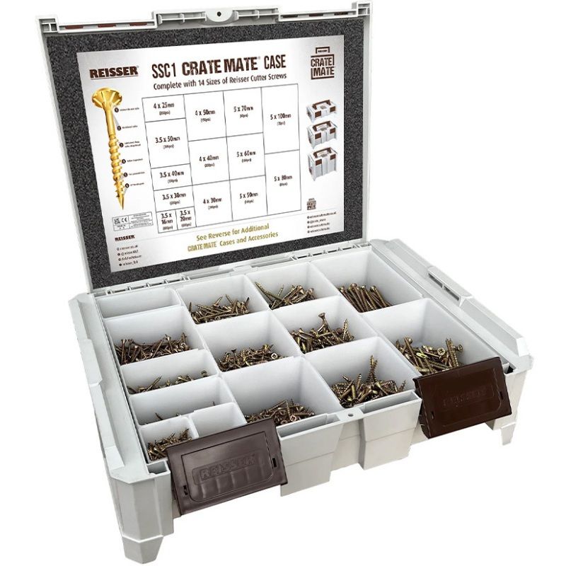 REISSER SSC1 CRATE MATE CUTTER SCREW CASE (2115 PIECES) SSC1/CUTTERFULL