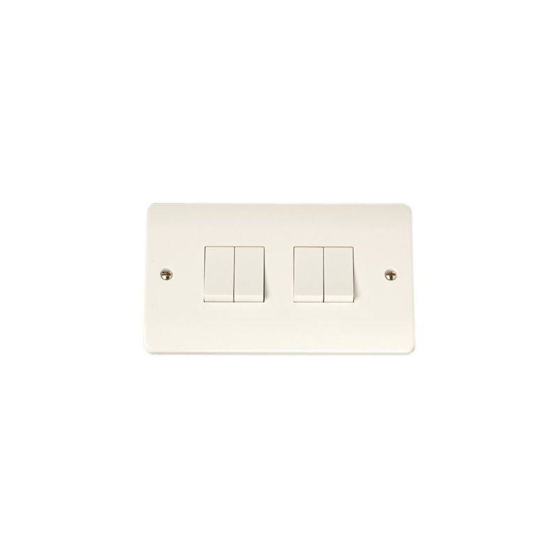 CLICK CMA019 4-GANG 2 WAY PLATE SWITCH 10a