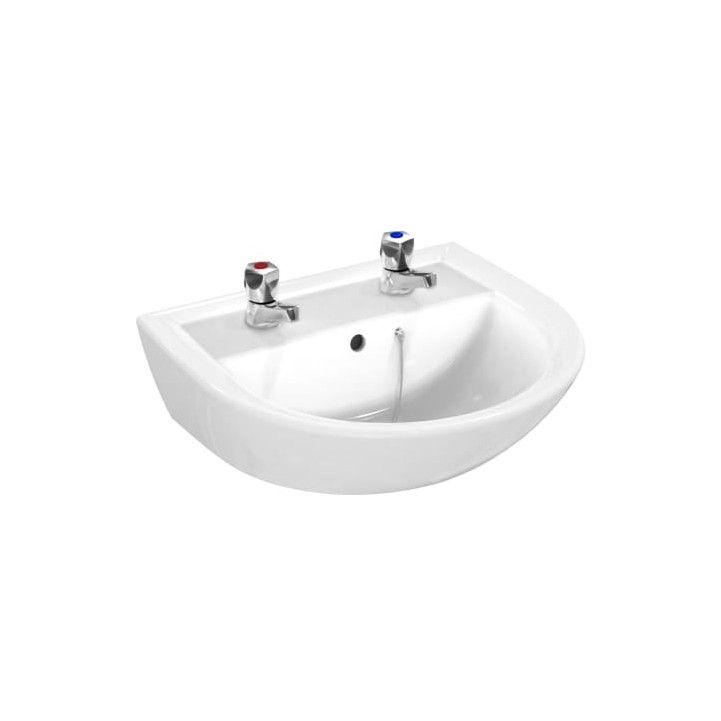 ARMITAGE SHANKS E894601 SANDRINGHAM21 2TH PEDESTAL BASIN 500mm