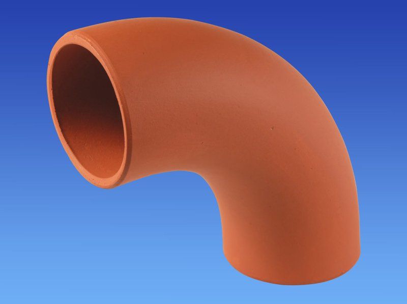 CANOVA CLAY SUPERSLEVE PLAIN ENDED BEND 150mm x 90deg SB1/2