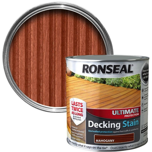 RONSEAL ULTIMATE DECKING STAIN 2.5l MAHOGANY 39117