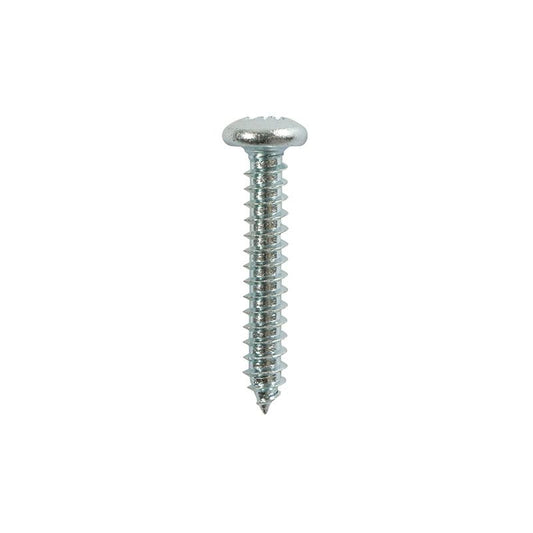 TIMCO CROSS PAN SELF TAPPING SCREWSBRIGHT ZINC PLATED 8 x 3/8" (BAG 16) 00838CPAZP