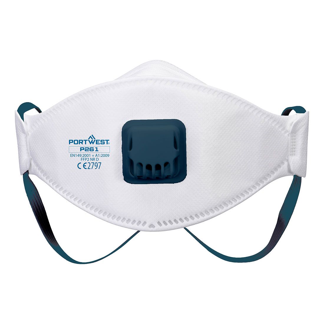 Trifold Valved Dolomite FFP2 Respirator (Pk10), , R, White