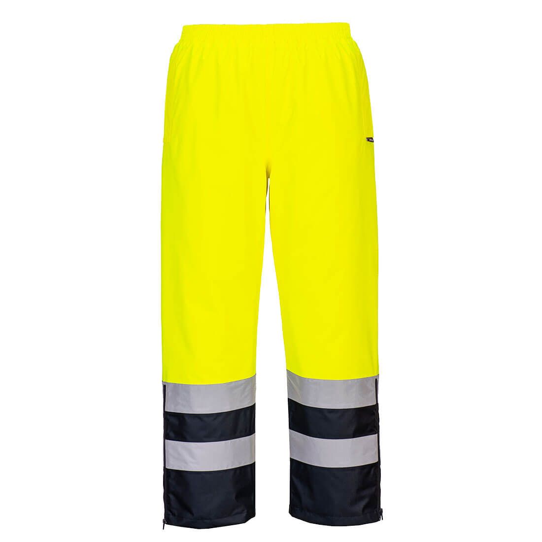 Hi-Vis Winter Trousers, L, R, Yellow/Navy