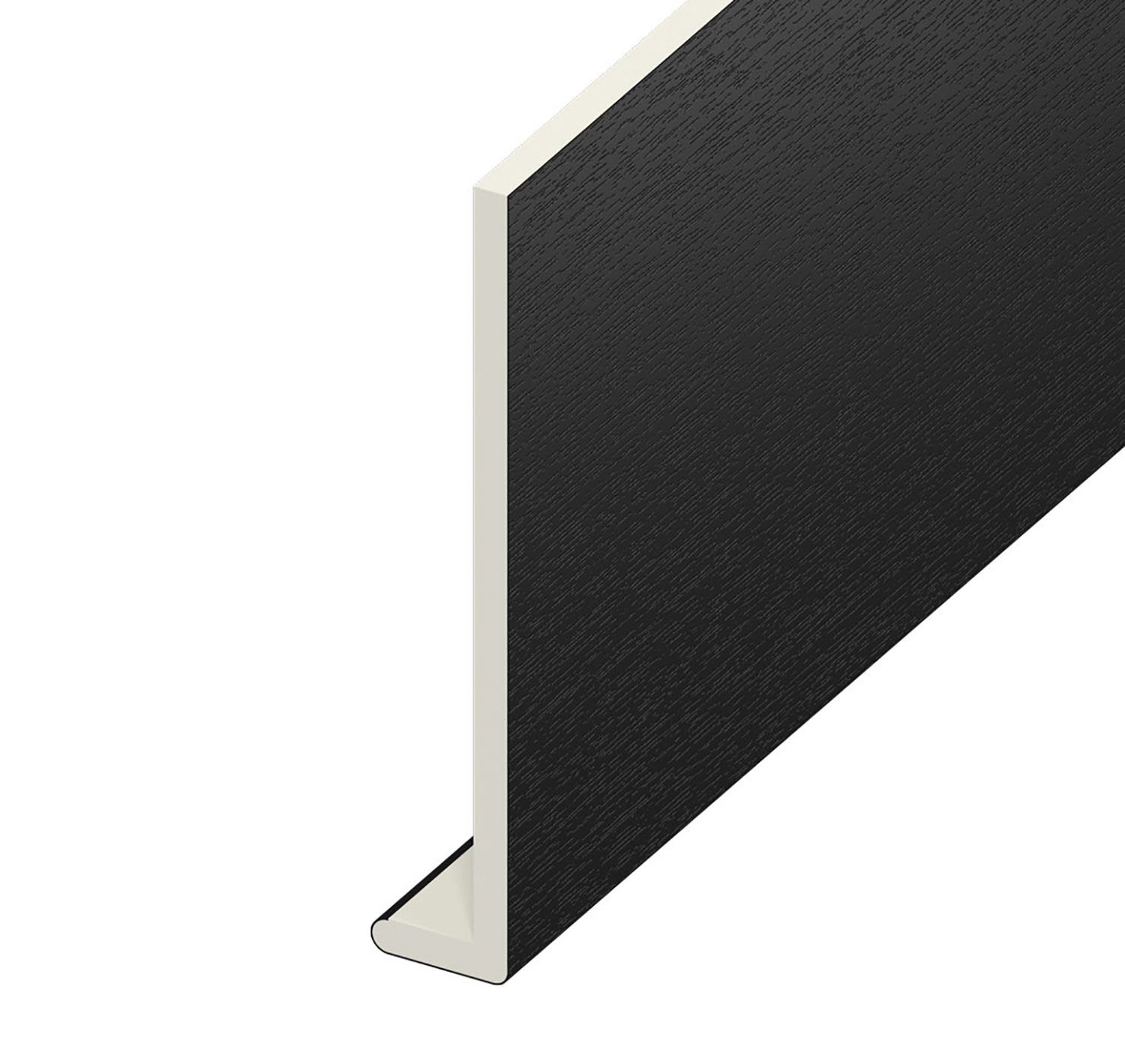9mm Plain Black Ash Capping Board 200mm x 5m