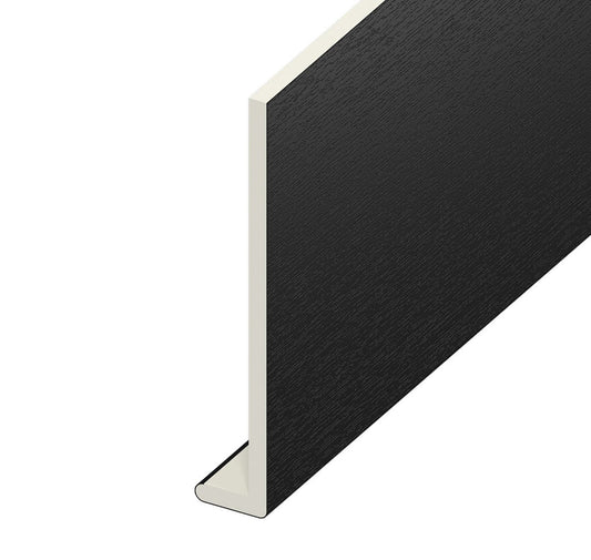 9mm Plain Black Ash Capping Board 200mm x 5m