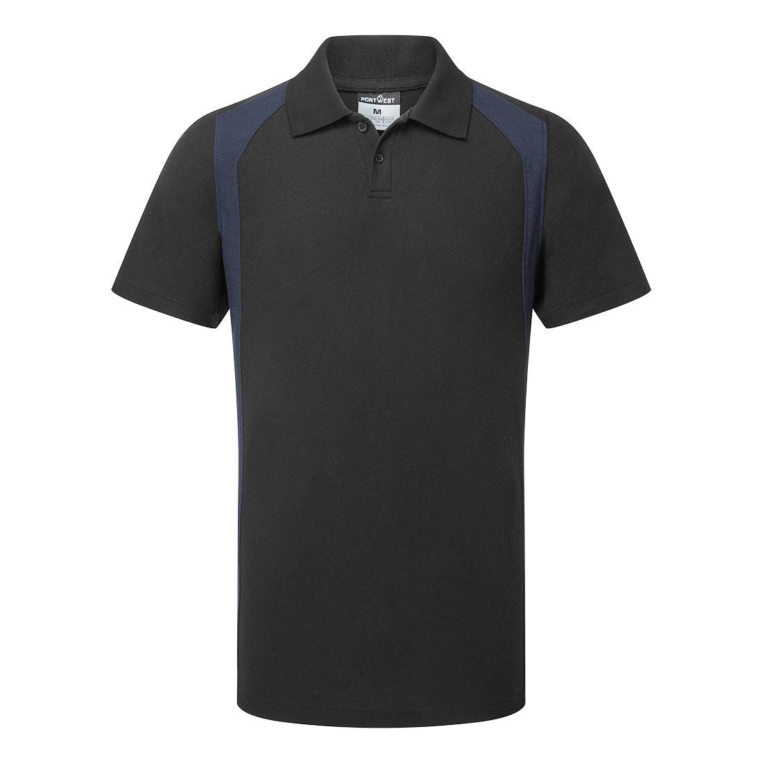 WX2 Eco Polo Shirt S/S, L, R, Black/Navy