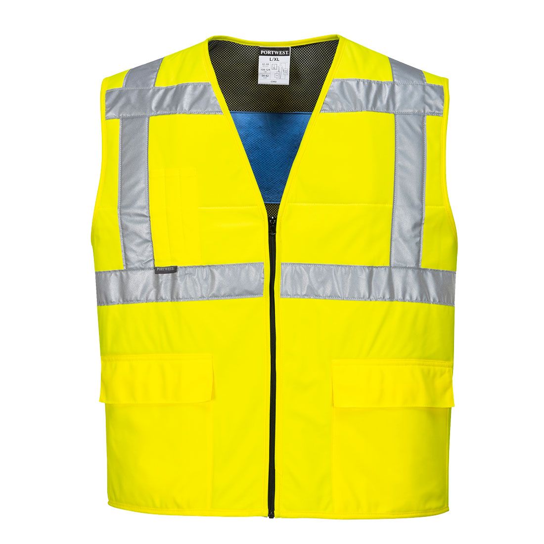Hi-Vis Cooling Vest, L/XL, R, Yellow