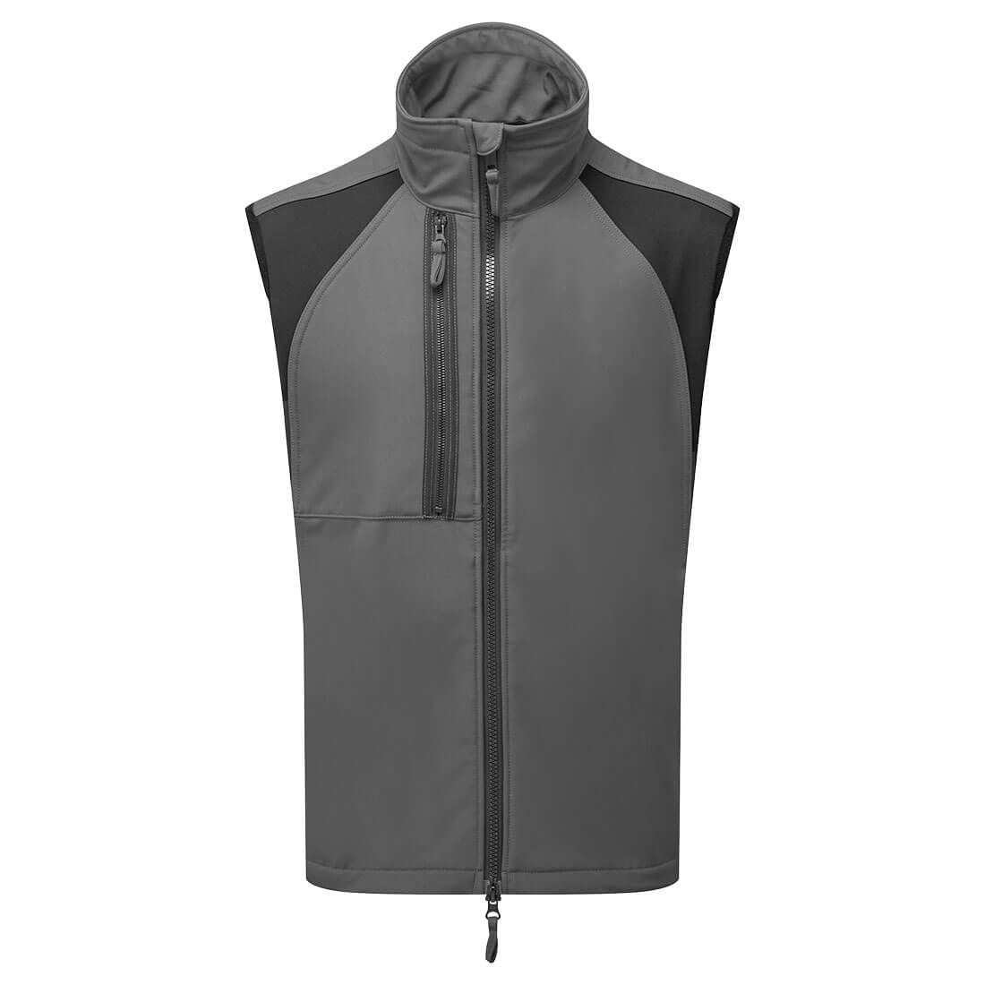 WX2 Eco Softshell Gilet (2L), L, R, Metal Grey