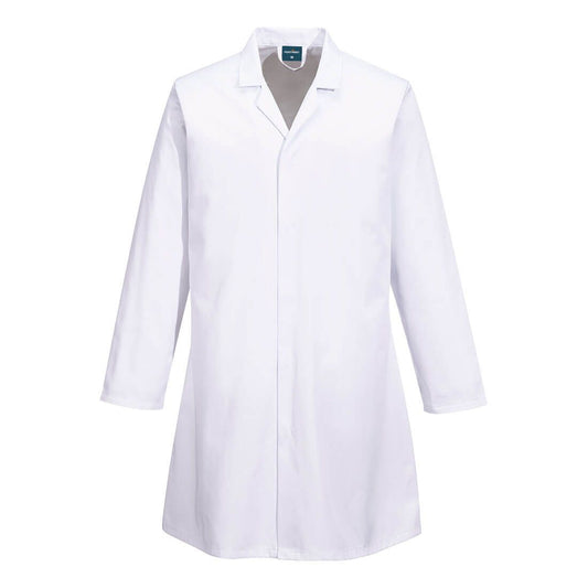 Food Industry No Pocket Coat, 4XL, R, White