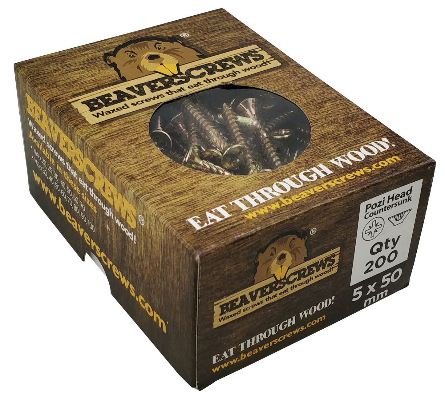 Beaverscrews HPWS 4 x 60mm (200/Box)