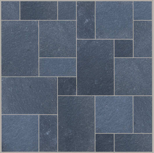 Black Limestone Paving Slabs Patio Pack (~15m2/Pack)
