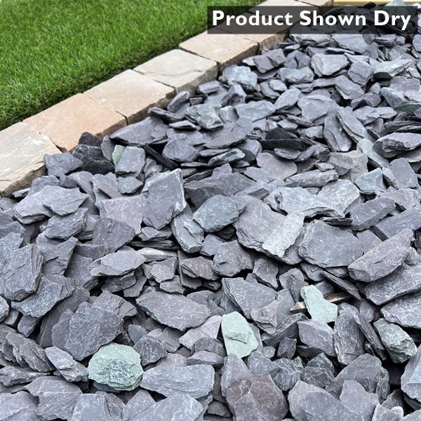 40mm Blue Slate Chippings Bulk Bag (800kg)
