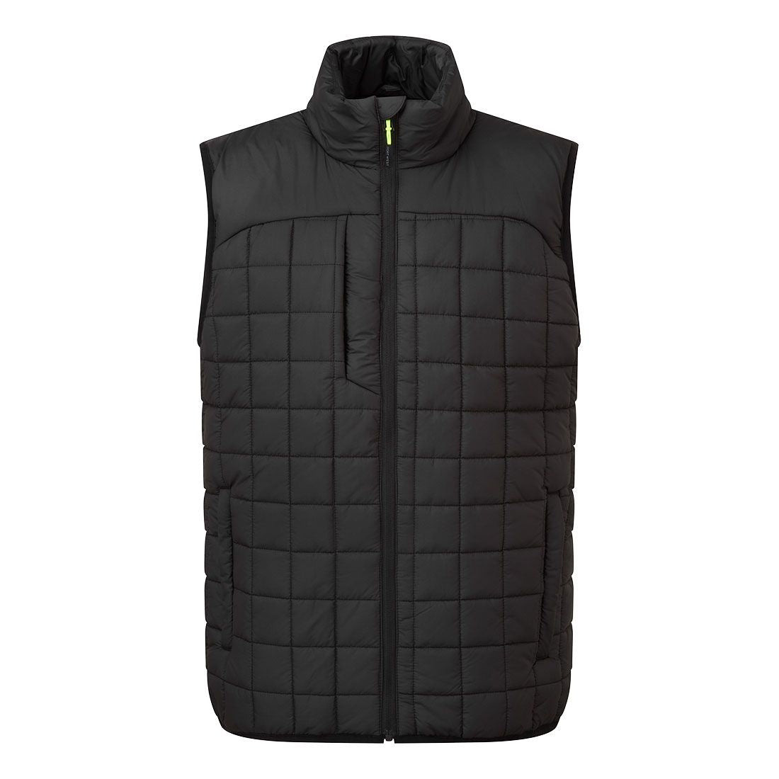 PW3 Square Baffle Bodywarmer, L, R, Black