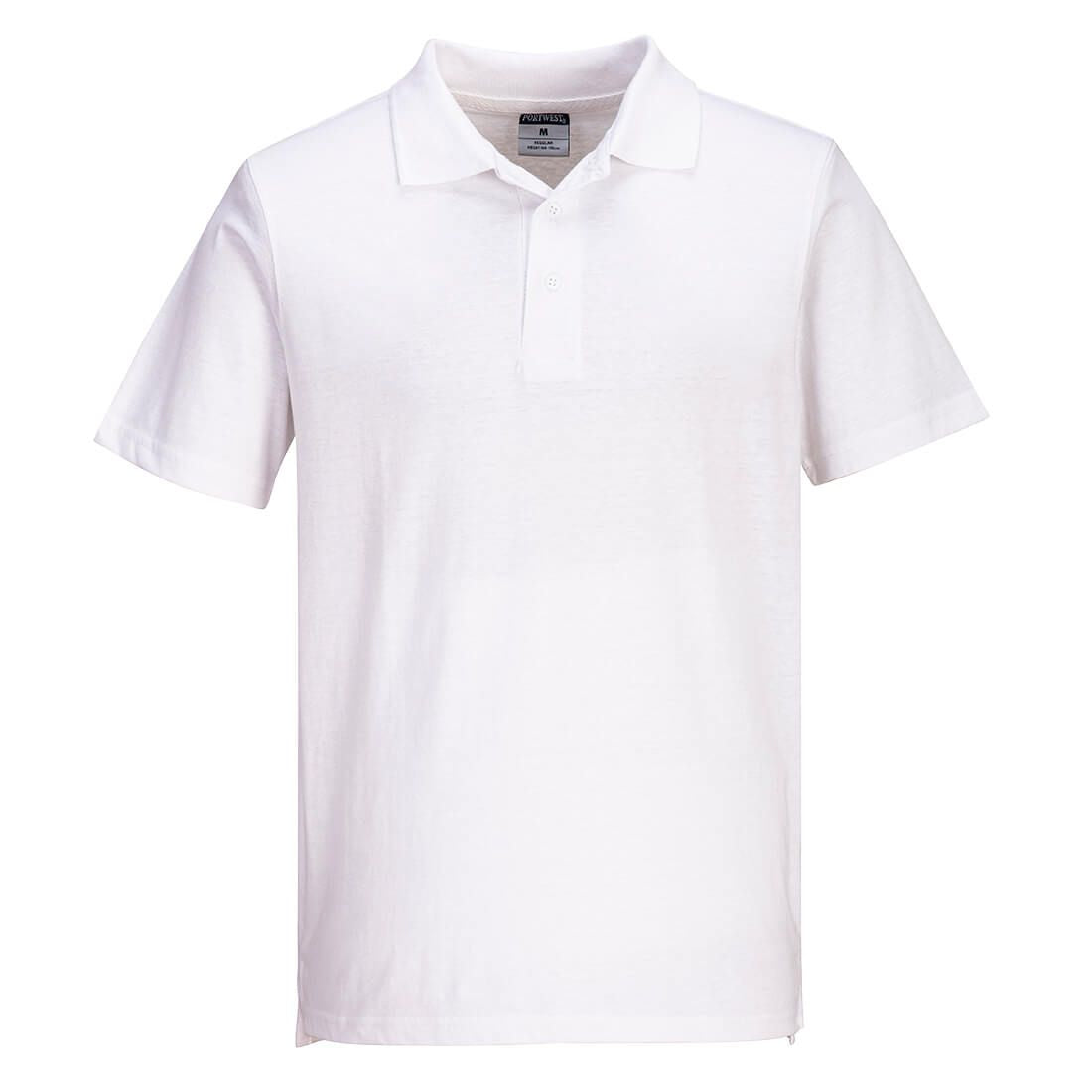 Lightweight Jersey Polo Shirt (48 in a box), L, R, White