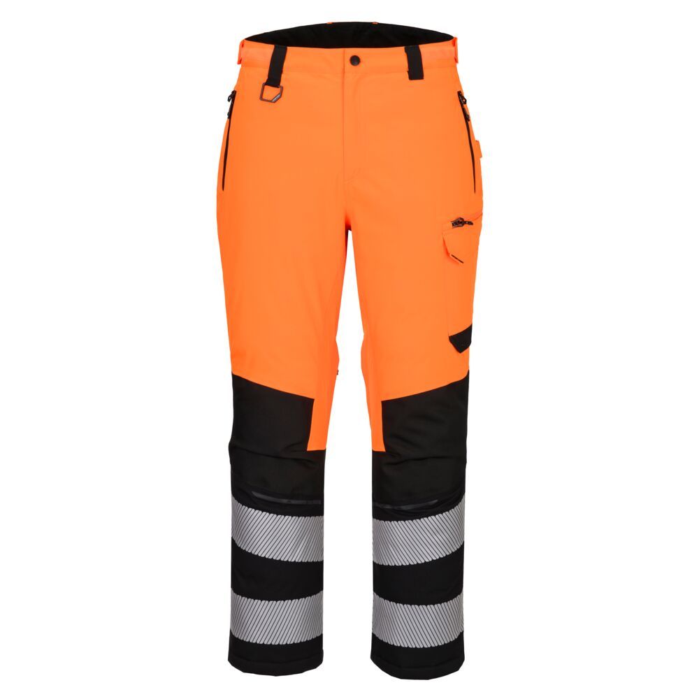 EV4 Hi-Vis Expedition Trouser, L, R, Orange/Black
