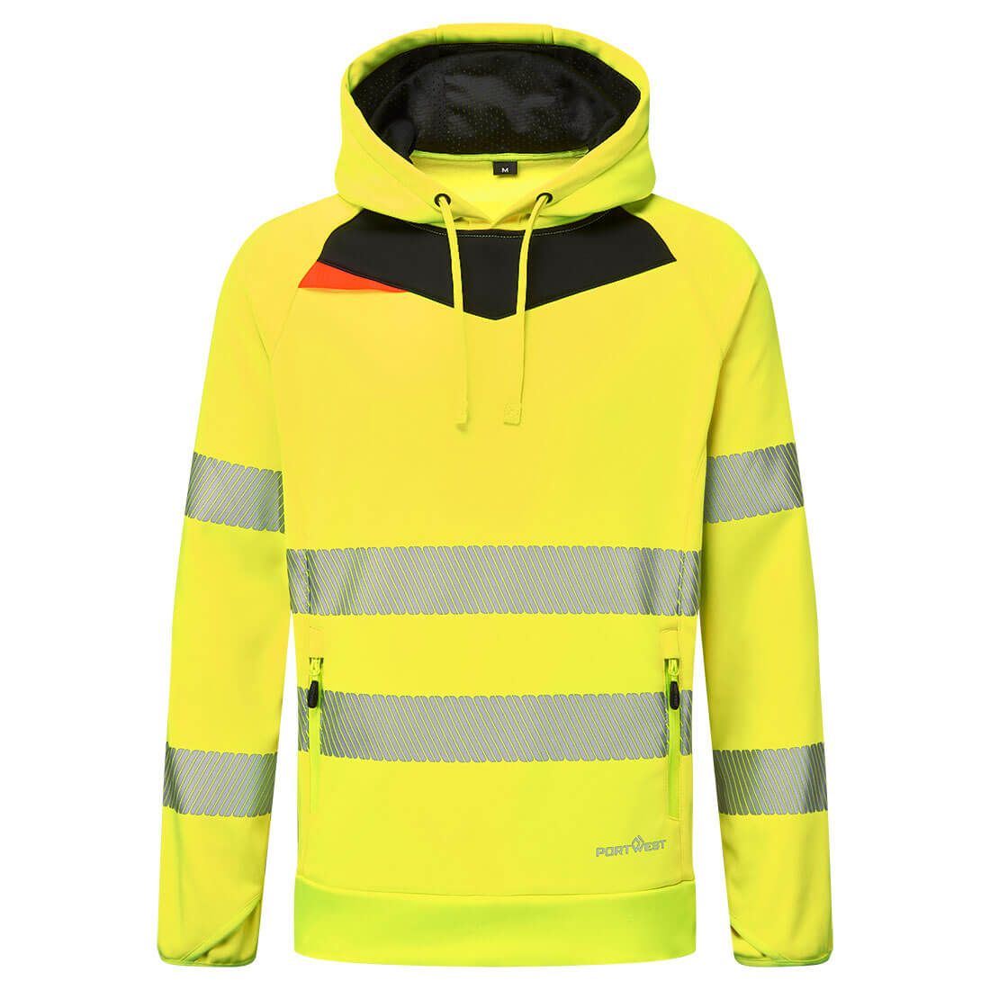 DX4 Hi-Vis Overhead Hoodie, 4XL, R, Yellow/Black
