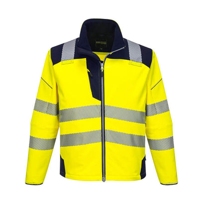 PW3 Hi-Vis Softshell (3L), 4XL, R, Yellow/Navy