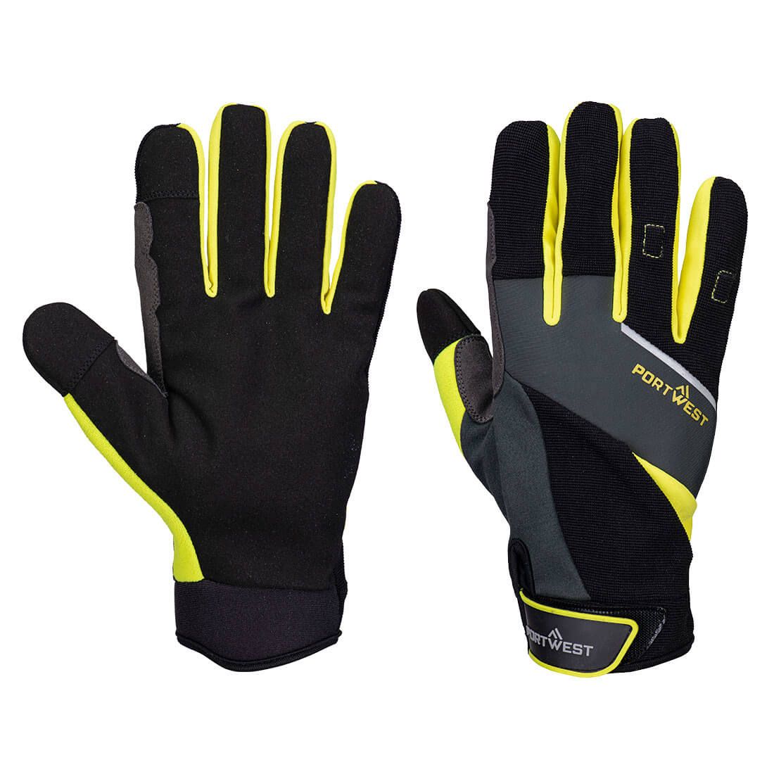 DX4 LR Cut Glove, L, R, Black/Yellow