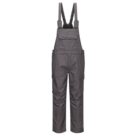 Bizflame Industry Bib & Brace, 4XL, R, Grey