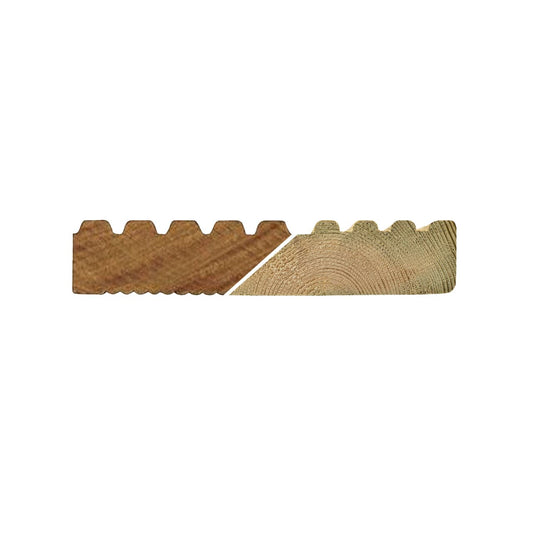 32mm x 150mm Softwood Grooved Reversible Decking Board 3600mm
