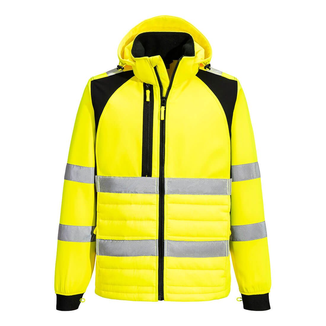WX2 Eco Hi-Vis Hybrid Jacket, L, R, Yellow/Black