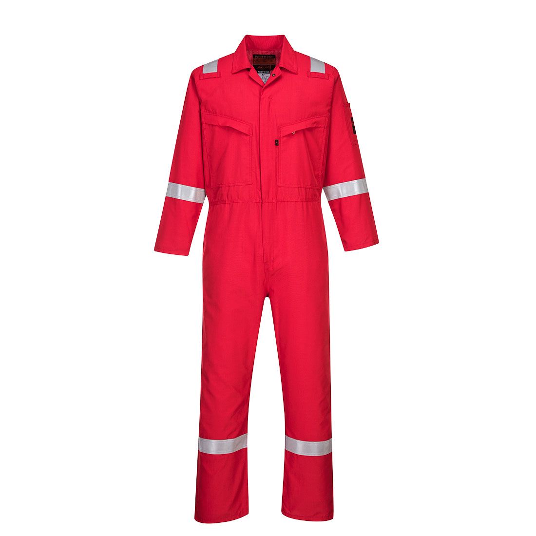 Araflame Silver Coverall, 32, R, Red