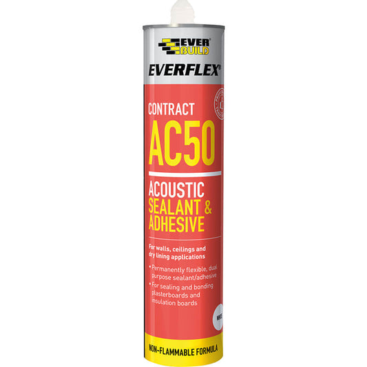 Everbuild AC50 Trade Acoustic Sealant & Adhesive 900ml