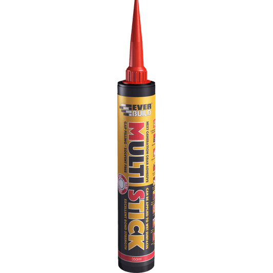Everbuild Multi Stick Grab Adhesive Solvent Free White 350ml